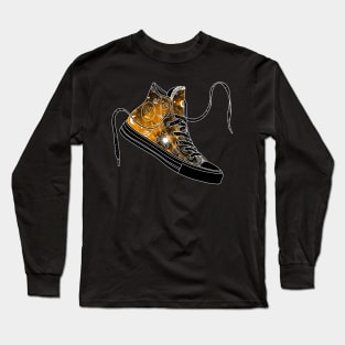 Gemini high tops - Space canvas Long Sleeve T-Shirt